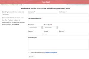 Read more about the article Neues Kontaktformular mit Testspielanfragen
